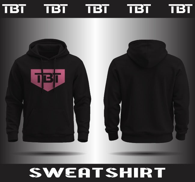 Black Hoodie with Pink TBT