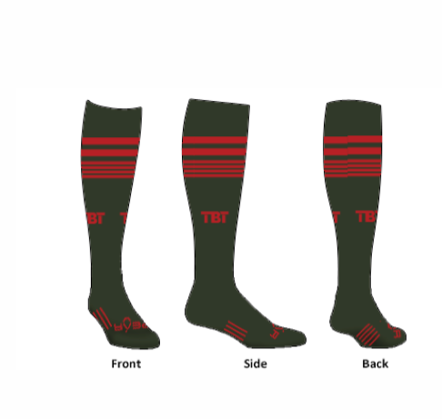 TCK Tube Socks: Vandy Green