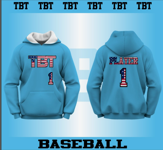 Hooded Sweatshirt: Powder Blue