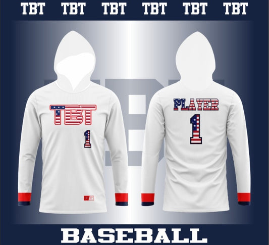 Long Sleeve Hoodie: White