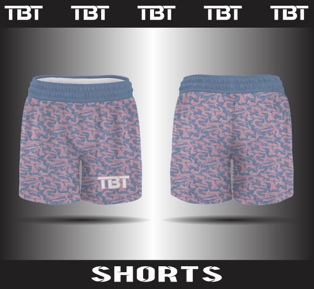 Shorts: Pink and Powder Blue